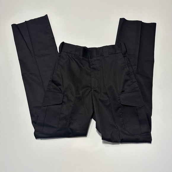 NWT Flying Cross Tactical Cargo Pockets Pants Men's Size 30 Black Command No Hem - Picture 1 of 11